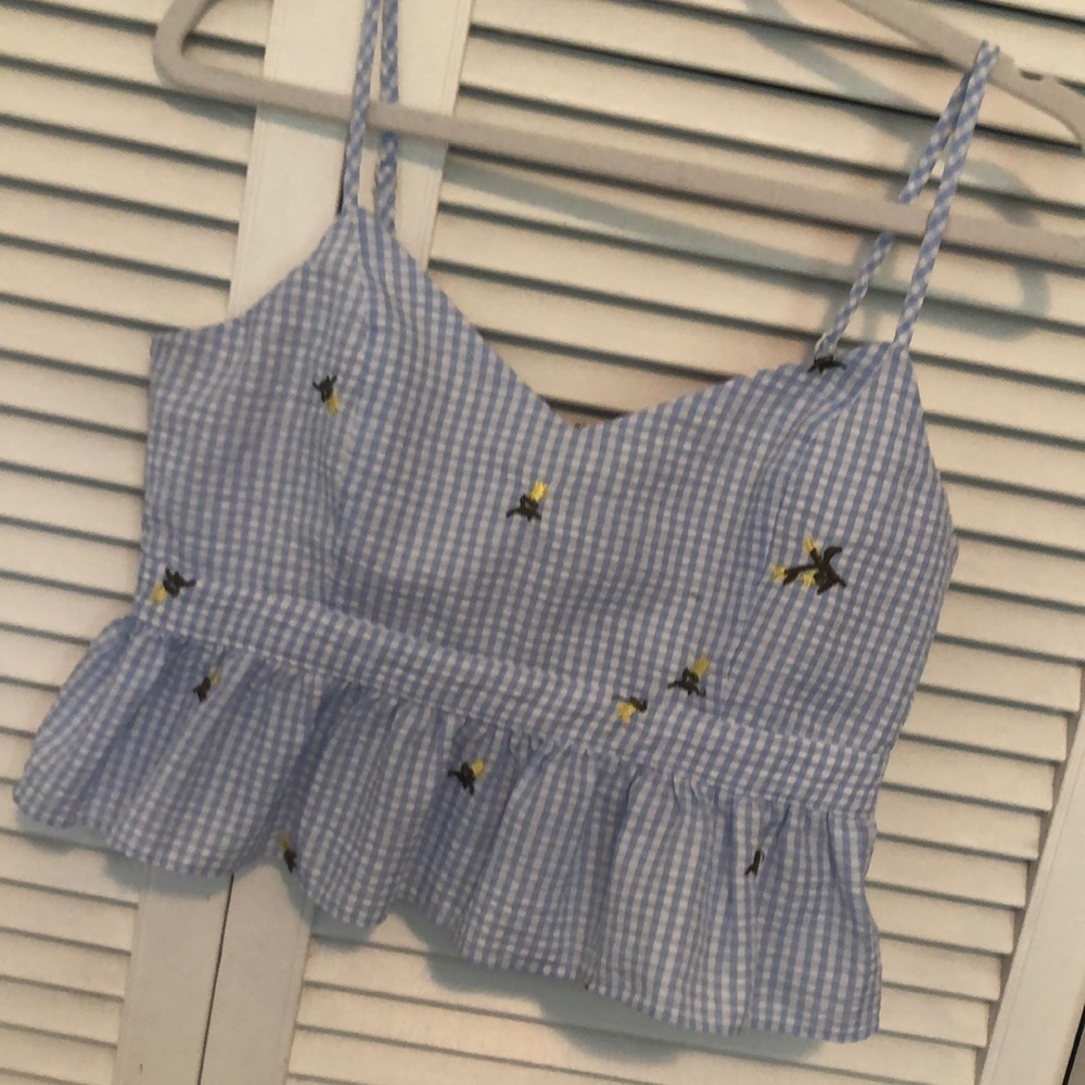 Sweet little top with a peplum